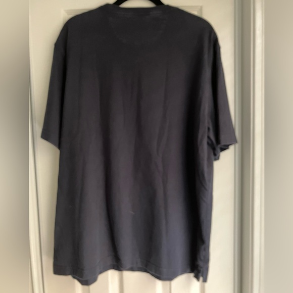 Duluth trading Co short sleeve Tee navy chest pocket moderate weight crew neck L - Picture 3 of 6